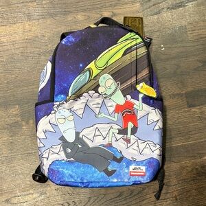 Solar Opposites Alien Graphic Backpack - Blue Galaxy Print